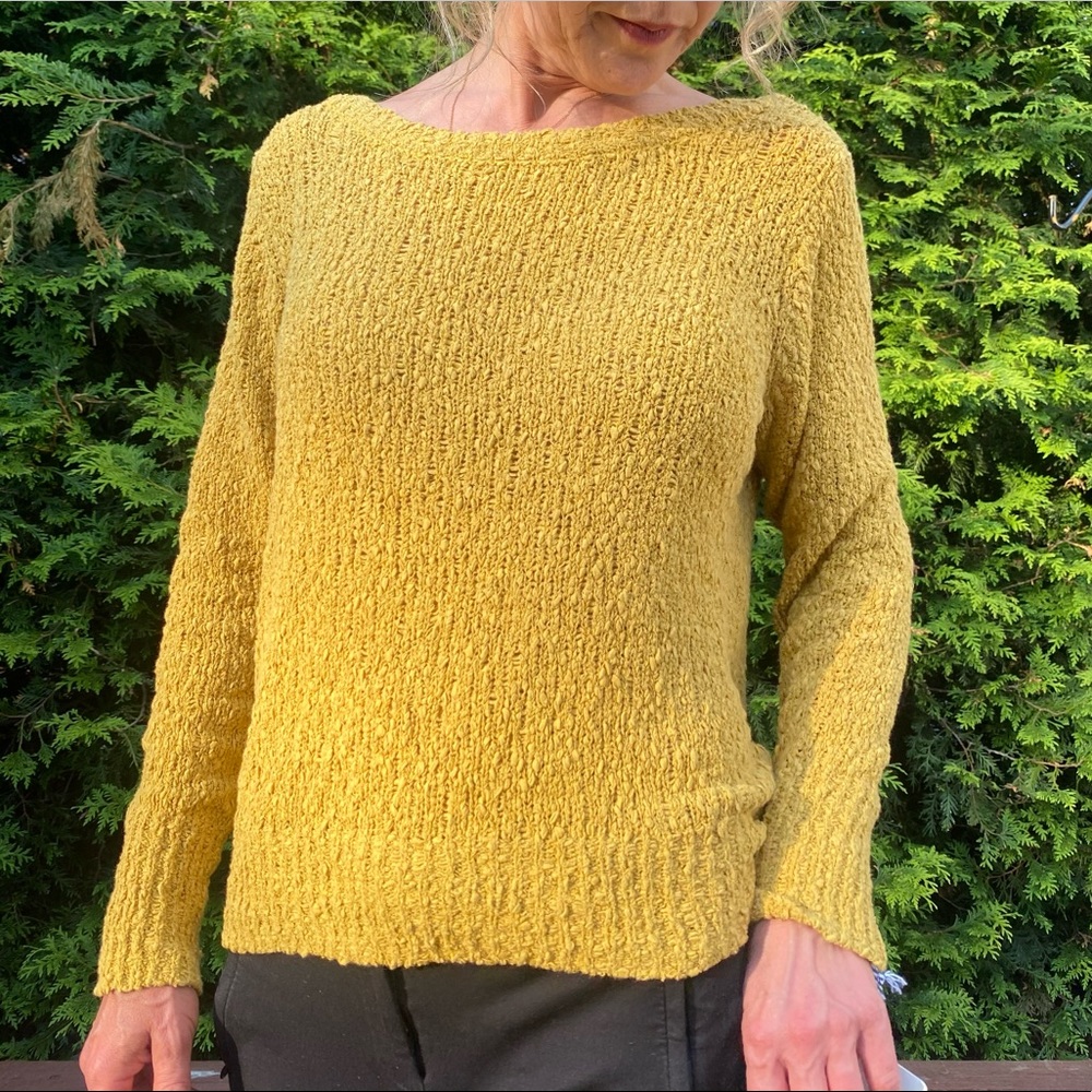 NWT Ruby Moon Mustard Yellow Knit Sweater M